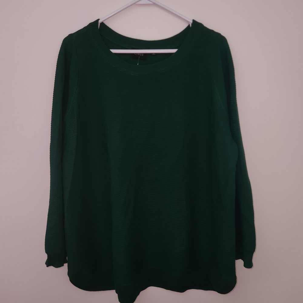 Cyrus Deep Green Crewneck Size 1X